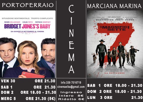 Il Cinema di Portoferraio vi informa che la prossima programmazione sar la seguente:
